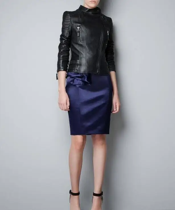 

Leather jacket women Leather Jackets Coat Slim Motorcycle Soft Zipper Girl Leather Jaquetas De Couro feminina Casaco Women Coat