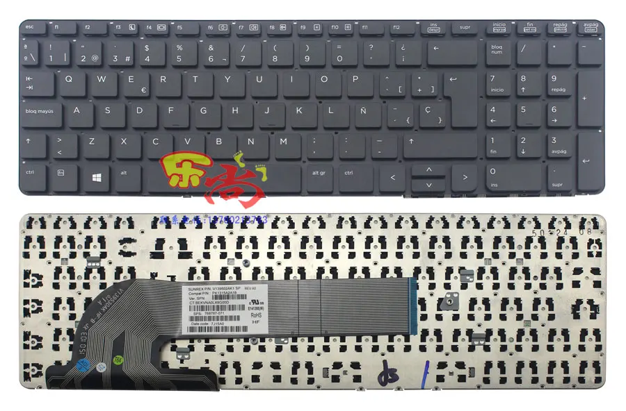 Клавиатура для HP ProBook 470 G0 G1 G2 475 650 655 US/UK/русский/испанский/французский/Латинский