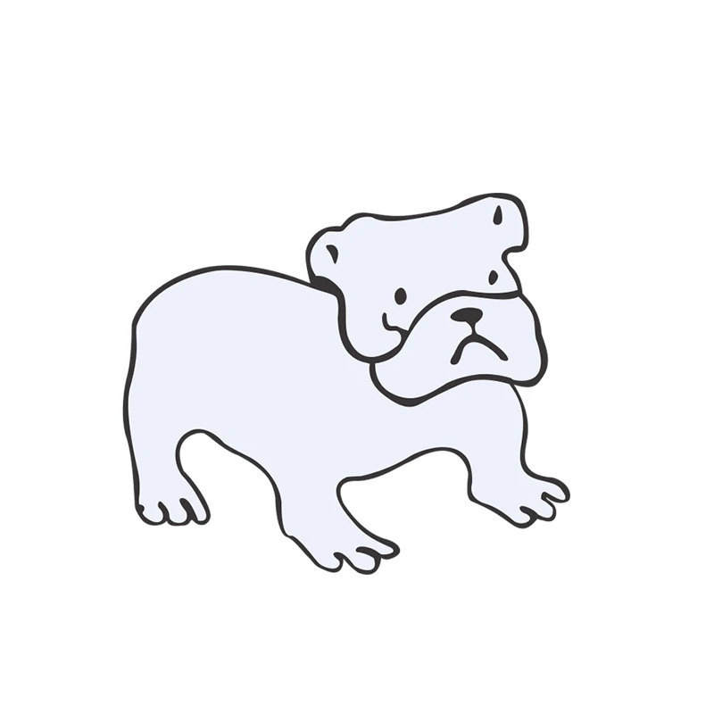 Pug Дропшиппинг собака Броши Булавки щенок Хаски мопса Dubin эмалированные для одежды значок на лацкан для сумки, Бейджи для мужчин женщин ювелирные изделия детские подарки - Окраска металла: Pug