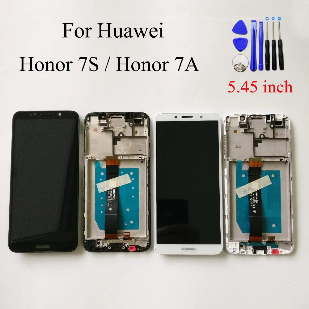 Белый/черный 5 45 дюймов для Huawei Honor 7S / 7a DUA-L22 DUA-LX2 ЖК-дисплей сенсорный экран