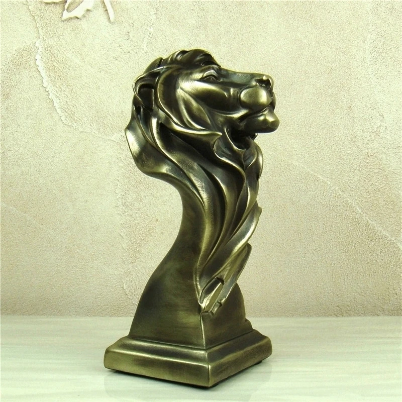 Абстрактная статуя льва в античном стиле Статуя Льва голова животного