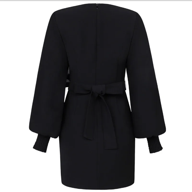 2019 Elegant Mini Dress Sexy Celebrity Dow Full Retro Women Fashion V Neck Night Club Temperament Body con Dresses Wholesale | Женская