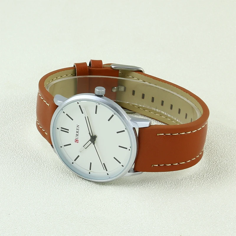 2016 роскошные Брендовые мужские часы ультра тонкие из натуральной кожи