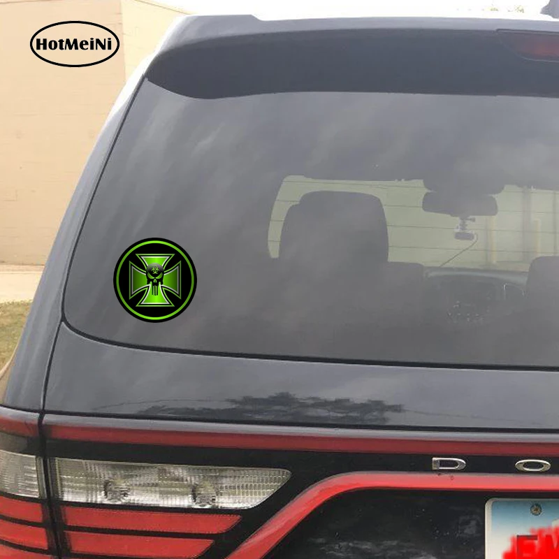 HotMeiNi 13 см x автомобильный Стайлинг зомби Железный крест наклейка автомобиля Био