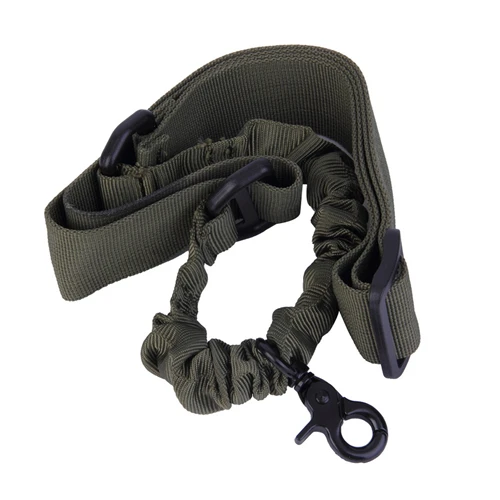 army green 1 шт. Тактический Нейлоновый Регулируемый одноточечный Банджи винтовка пистолет страйкбол пневматическая винтовка Слинг охотничий пистолет ремень аксессуары для стрельбы - Цвет: army green