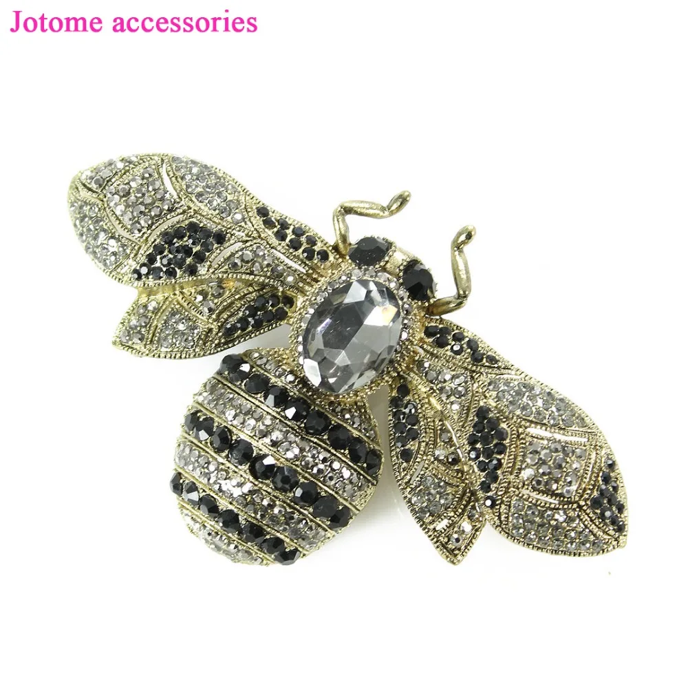Оптовая продажа Броши Стразы в виде шмеля ювелирные изделия пчелы украшение для