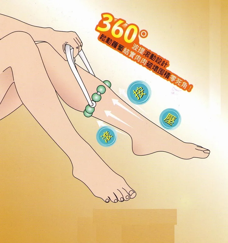 Health Care Leg Massage Roller Fat Burner Massager Body Mini Wheel Relax Control Cellulite |