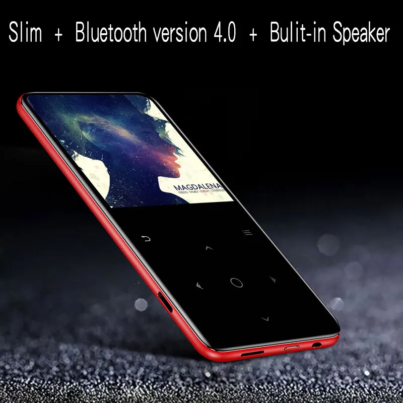 Новый Bluetooth 4 1 сенсорный экран MP3 плеер Bulit in 16 ГБ и динамик с fm радио/запись