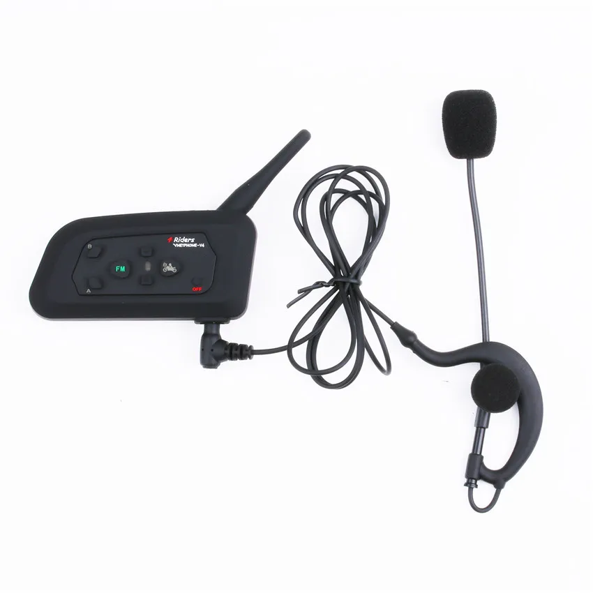Bluetooth Интерком Vnetphone V4C двусторонняя гарнитура для футбольного тренера|Наушники
