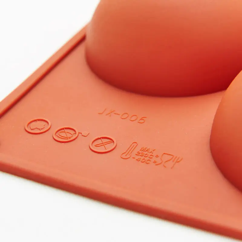

Cake Tool 1 pc 8 cm Dia x4cm Depth Semi Half Ball Hemisphere Silicone Baking Mold Cake Mould Round Muffin Cup Soap Fondant DIY