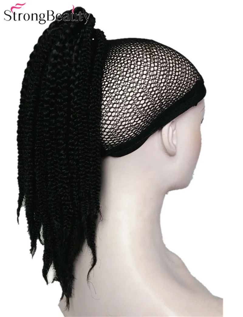 Сильный красота Африканский Американский черный косички плетеный синтетический