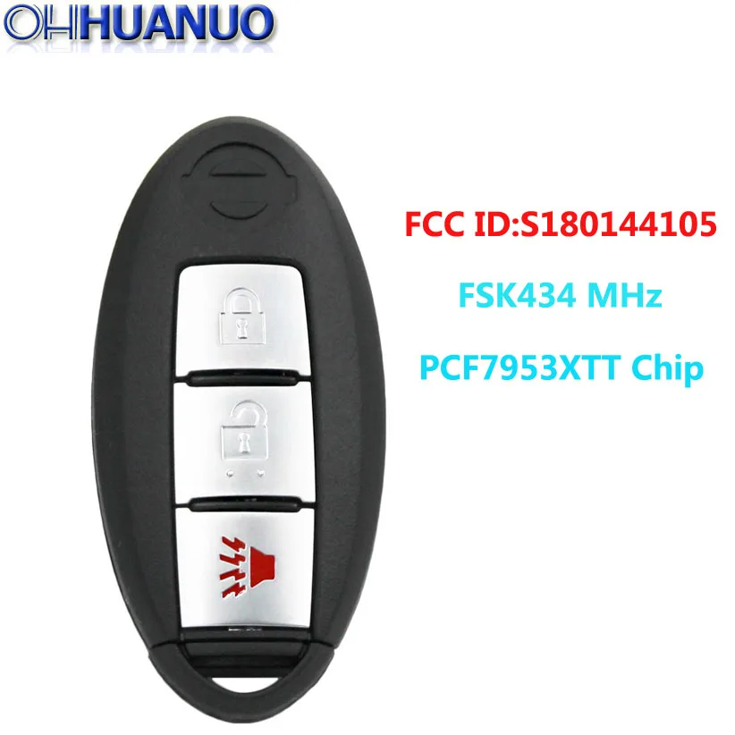 Бесключевой go 2 + 1/ 3 кнопки FSK434 МГц PCF7953XTT Чип дистанционного ключа для Nissan Новый X