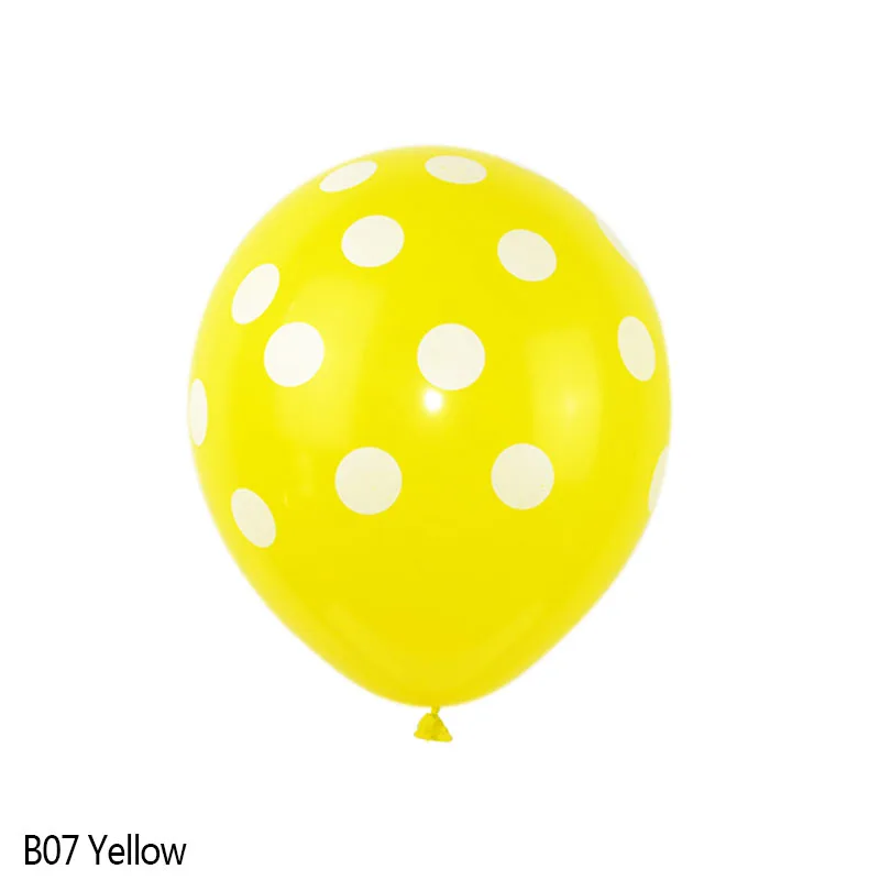 B07 yellow 10 шт./партия 12 дюймов Розовые надувные латексные воздушные шары Водород для вечерние Свадебные День рождения, детский душ женитькие украшения - Цвет: B07 yellow
