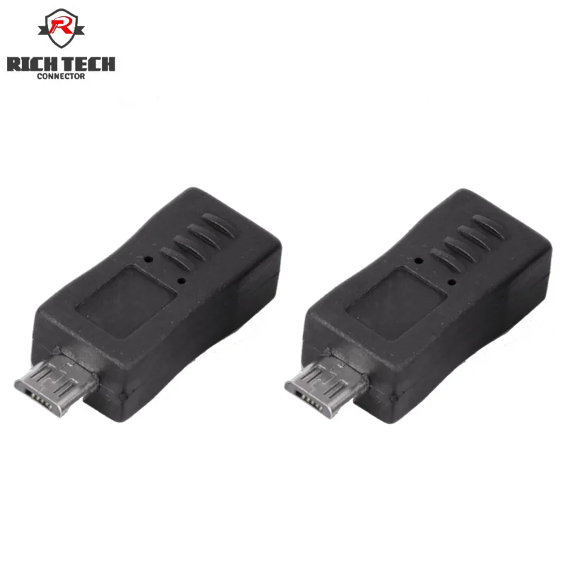 Микро USB разъем штекер Micro 5 контактов к Мини гнездовой адаптер|Соединители| |