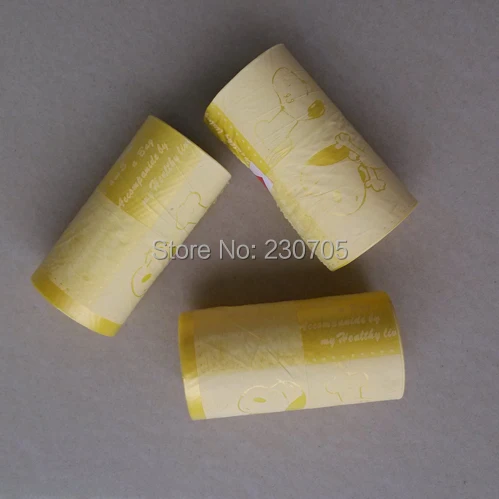 3 рулона/лот ПЭТ Собака биоразлагаемые отходы пупер скрупер мешки на доске для