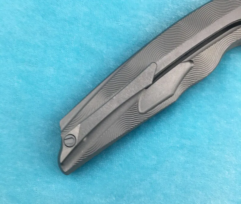 LOVOCOO RFT Флиппер складной нож для ежедневного использования, MRBS D2 лезвие titanium ручка сплава кемпинг на открытом воздухе Фруктовый нож, инструмент для повседневного использования