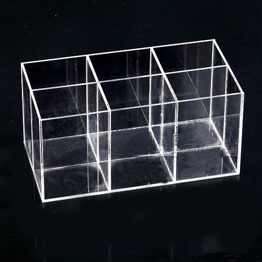 Acrylic Jewelry Display Container Box With 6 Grids