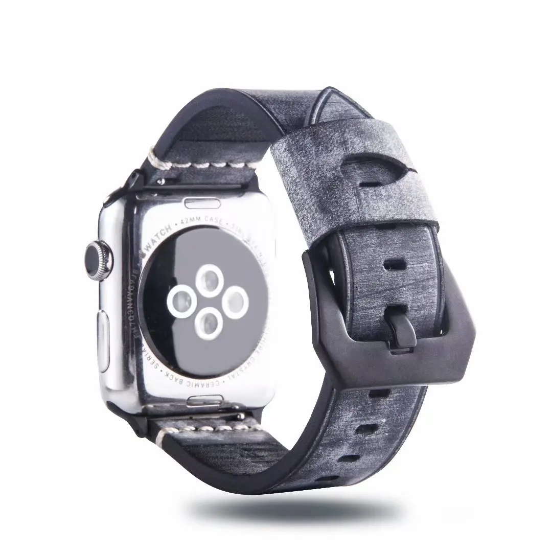 Для Apple Watch band 38/40 42/44 кожаный ремешок сменный Браслет для iwatch ремешок серии 1 2 3 4 серия 5