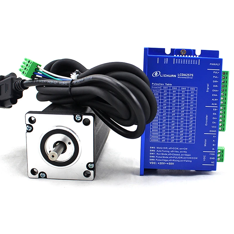 lichuan 2.3N.m 60mm Nema 24 closed-loop step motor LCDA257S+LC60H278 2 phase stepper driver kit | Строительство и ремонт