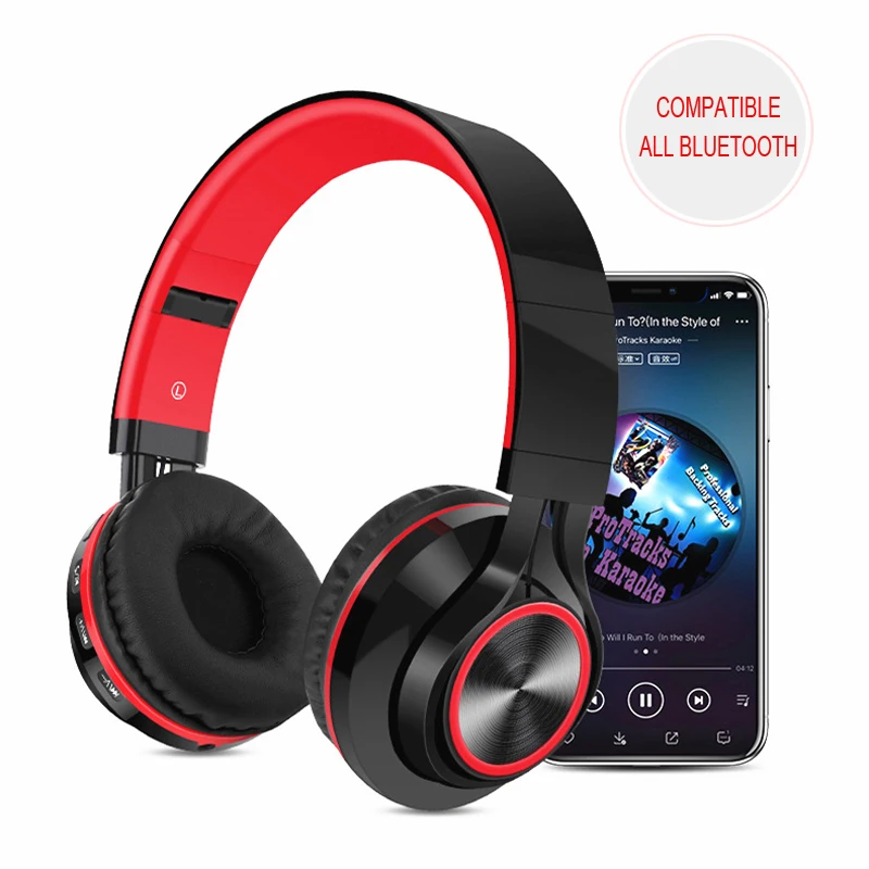 Беспроводные + Проводные Bluetooth наушники TF MP3 FM функция три в одном новая