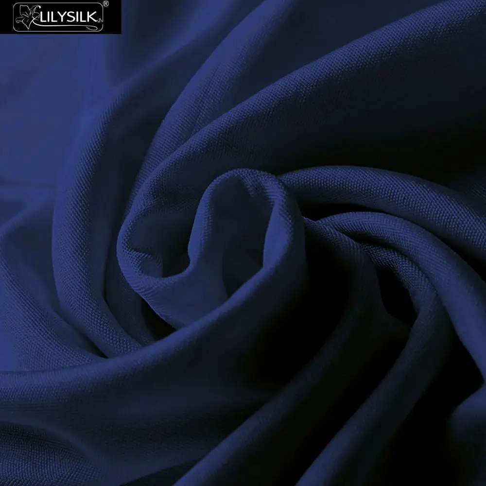 LilySilk шелковая футболка Мужская классическая одежда с круглым вырезом бесплатная