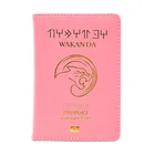 Женский чехол для паспорта DIKEDAKU, розовый чехол для паспорта из искусственной кожи, милый чехол для паспорта