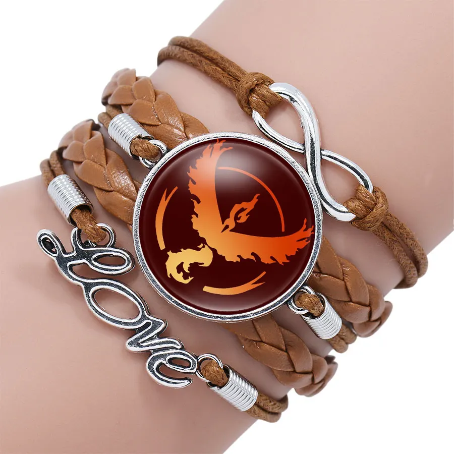 Кожаный браслет с подвеской Pocket Monster Team Mystic Valor Instinct Sign Infinity браслеты ручной