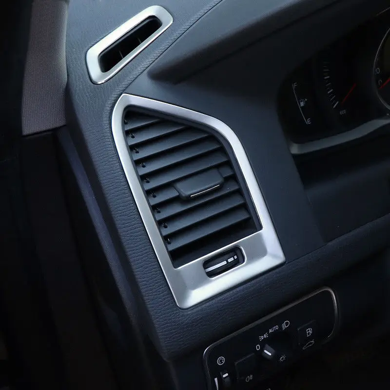 Автомобильный Стайлинг 4 шт. подходит для Volvo XC60 2009- из нержавеющей стали, аксессуары для интерьера, выход авто кондиционера, накладка