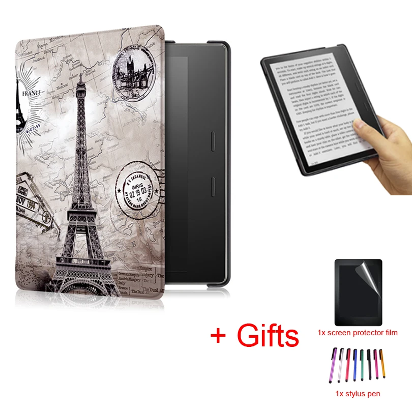 Умный чехол для Amazon Kindle Oasis 7 дюймов 2017 ультратонкий Магнитный из искусственной