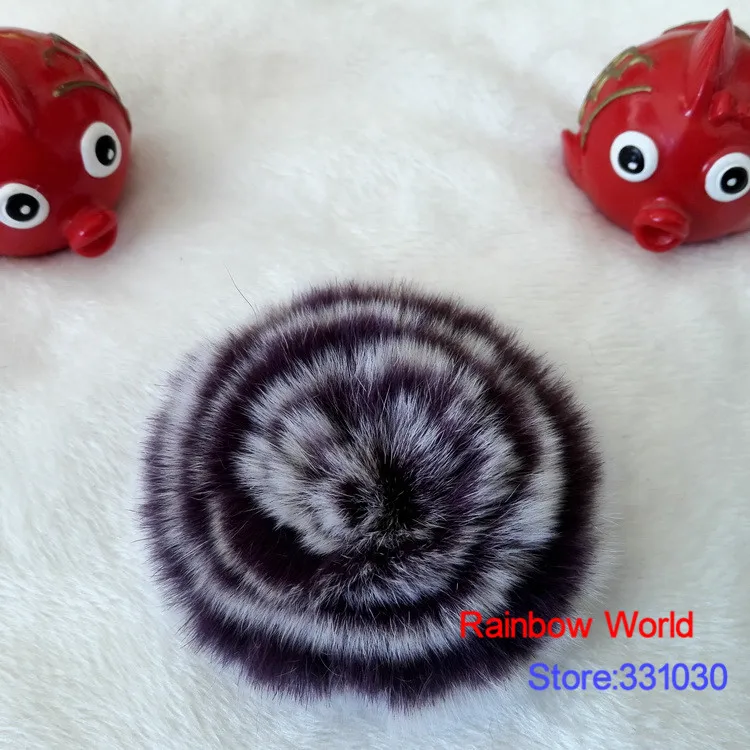 Free shipping Genuine purple Rabbit hair Fur Rose flower Brooch for corsage Fashion DIY accessories 2 Pieces/lot | Дом и сад