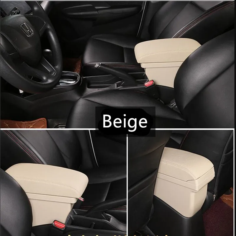 Подлокотник коробка для Honda Fit Jazz центральная консоль Arm Store содержимое коробки стайлинга автомобилей