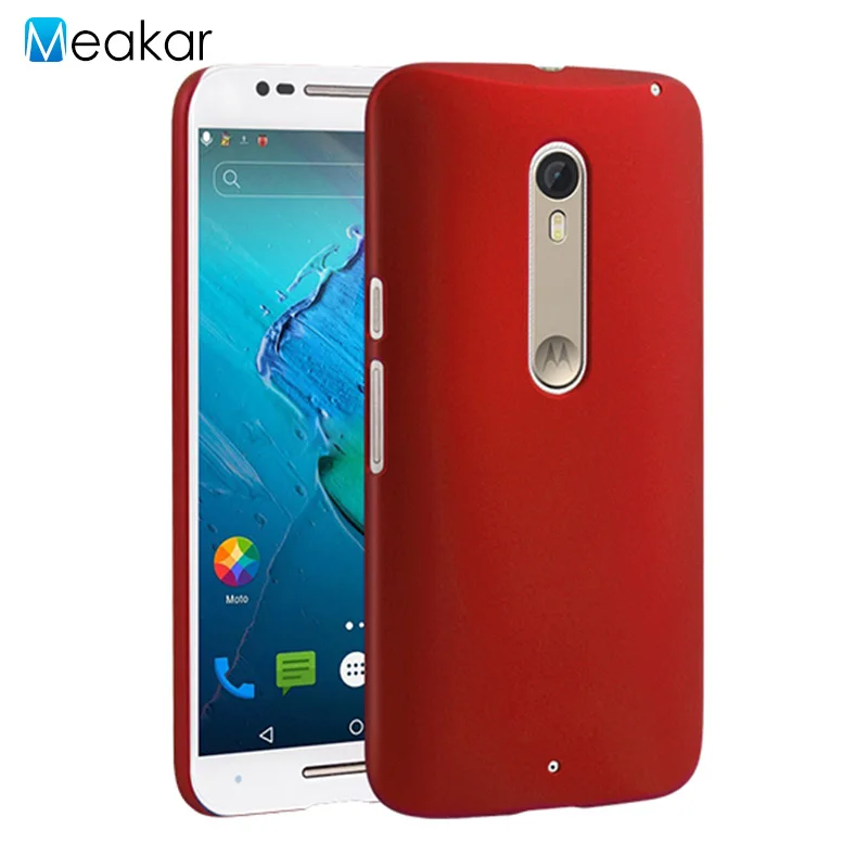red Пластик Coque 5.7For Moto X Стиль чехол для Motorola Moto X Стиль ультранонкий двойной Xt1572 телефона чехол-лента на заднюю панель - Цвет: red