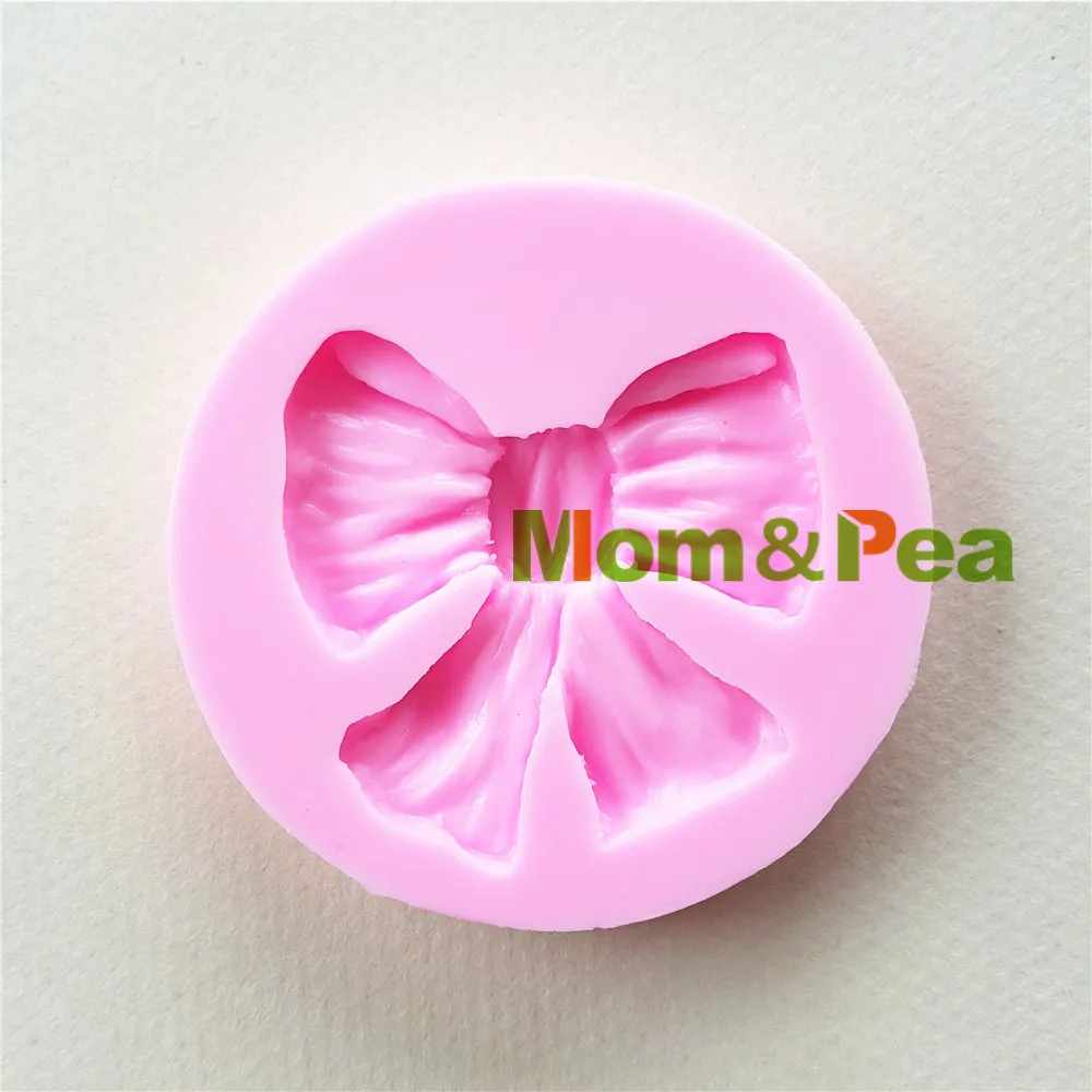 1125 Бесплатная доставка силиконовая форма Mom &amp Pea с бантиками украшение для торта