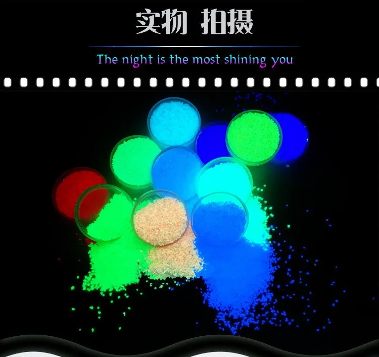 Суперъяркая флуоресцентная пудра 100 г для творчества яркий песок ногтевого