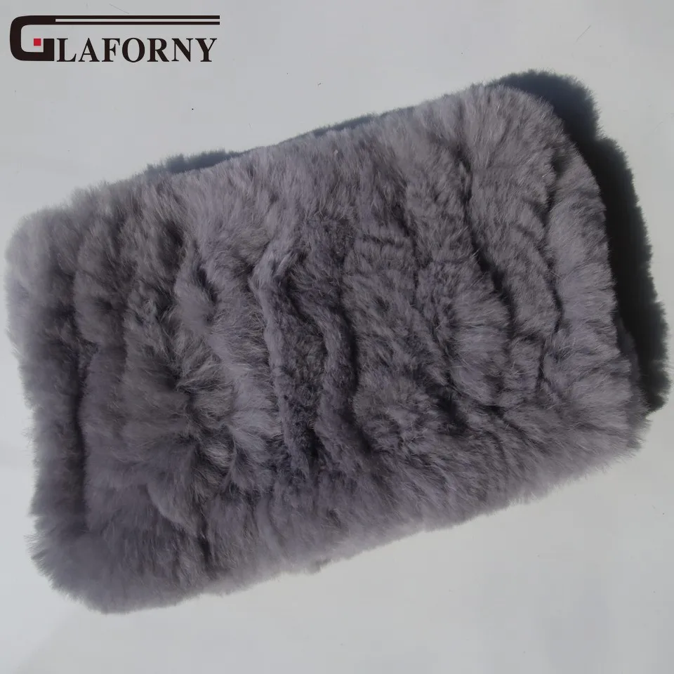 Glaforny, вязаный шарф из кроличьего меха, кольцо,, настоящий кролик рекс, повязки для волос, женская зимняя мода, меховое ожерелье, 35 цветов