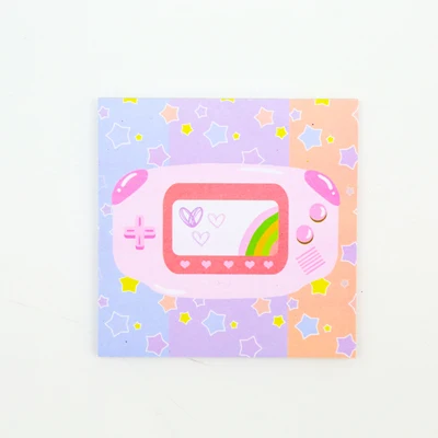 A Kawaii розовый компьютерная игра липкий блокнот для заметок детский планировщик блокнот бумажные закладки для школьных учебников офисные принадлежности подарок - Цвет: A