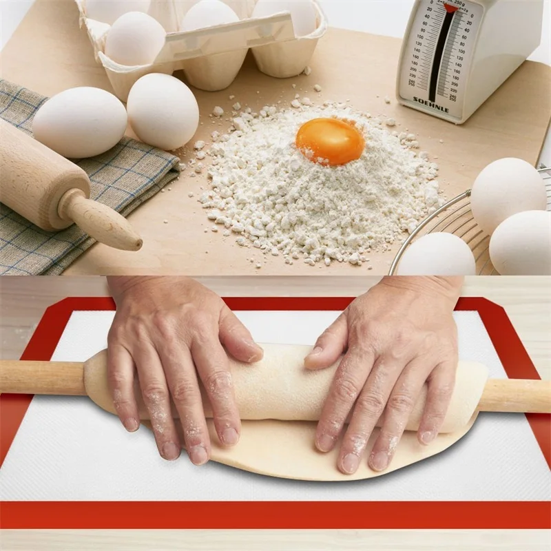 

Baking Silicone Mat Non-stick Baking Pad For Snack Cake Oil Pastry Mat Bakeware Baking Pans Cake Baking Mat Barbecue Tool