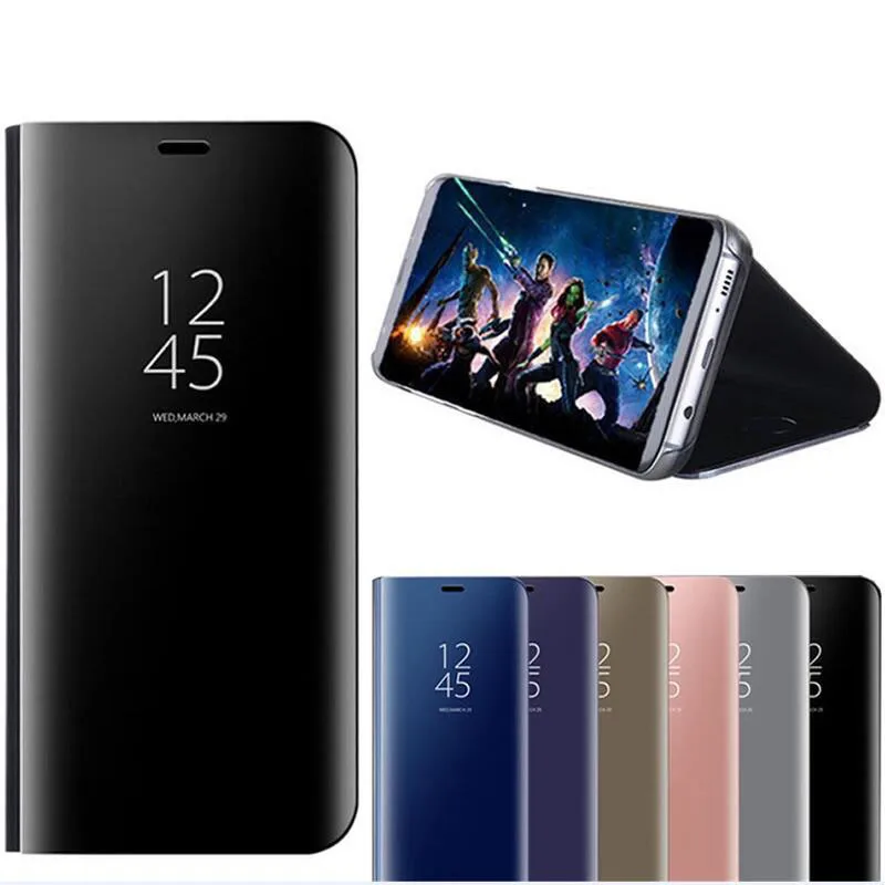 Xiaomi Redmi Note 4 case 4X Flip Mirror Smart View flip stand back cover for phone cases |