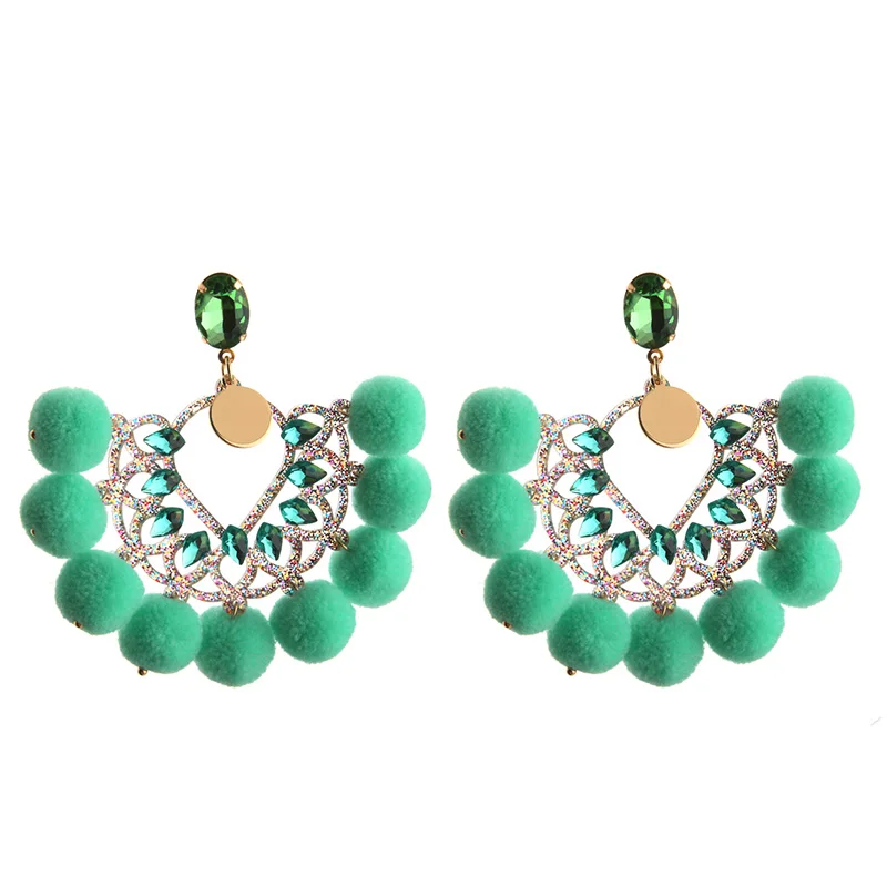 NeeFu WoFu висячие серьги из смолы большие с кристаллом длинные аксессуары для ушей