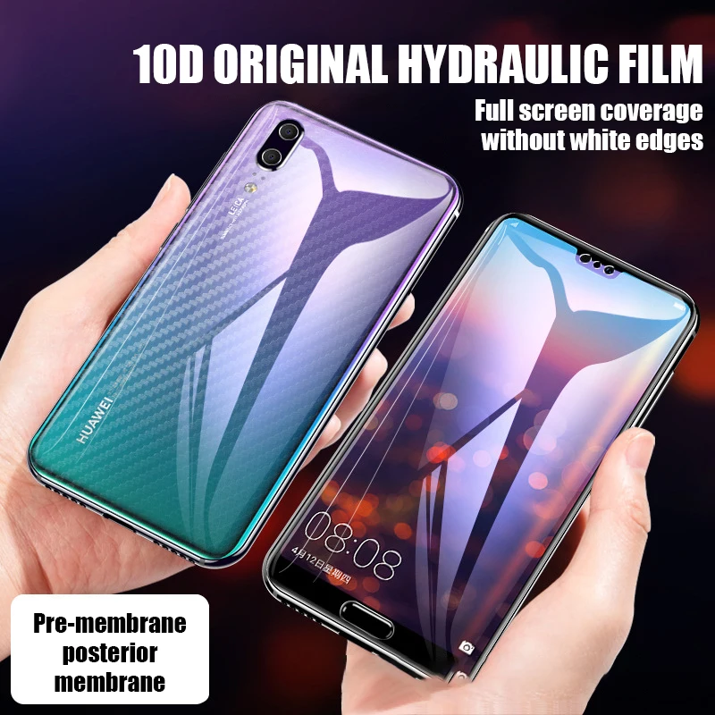 Гидрогелевая мембрана, мягкая защитная пленка на весь экран для huawei P20 P30 Pro mate 10 20 Pro honor 20i glass