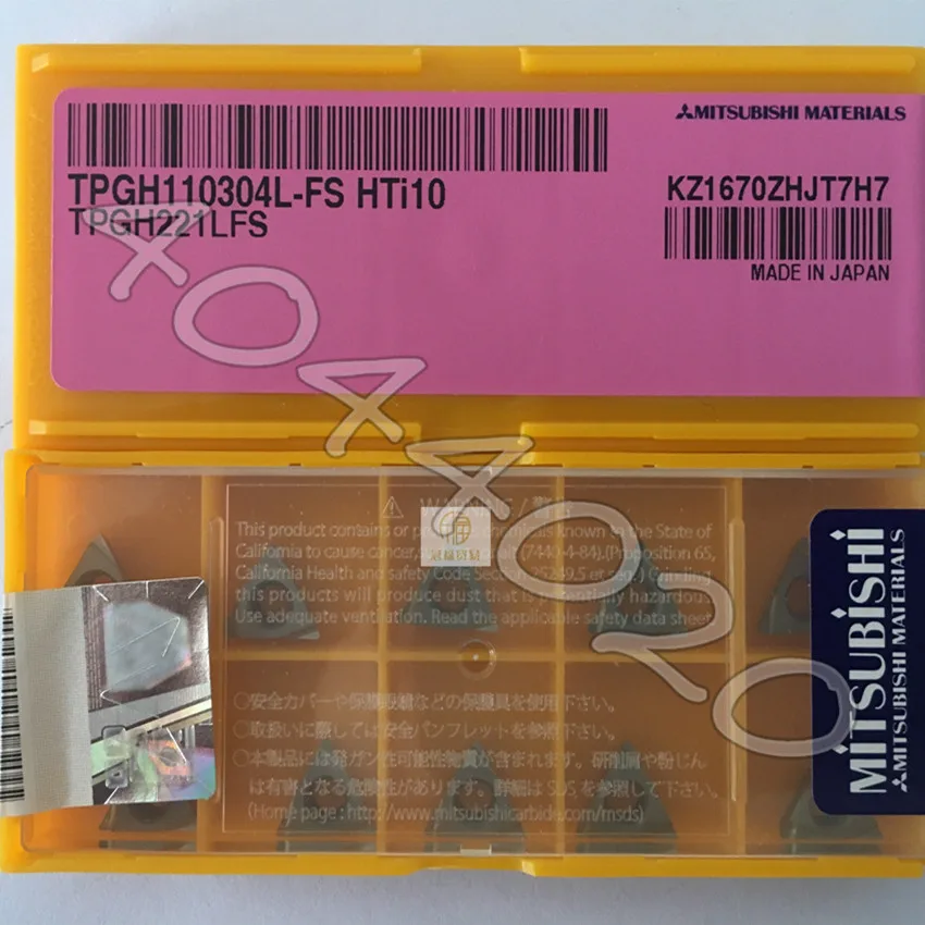 

TPGH110304L-FS HTi10 TPGH221LFS HTi10 10 шт/коробка карбидных вставок