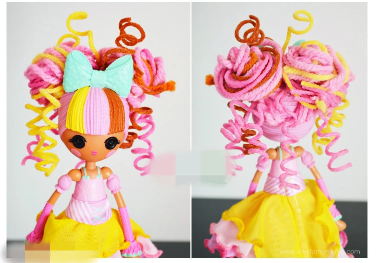 23-25 см Lalaloopsy Girls Crazy Hair Doll совки вафельный конус с маленькими аксессуарами набор девочек кукла подарки с оригинальной коробкой