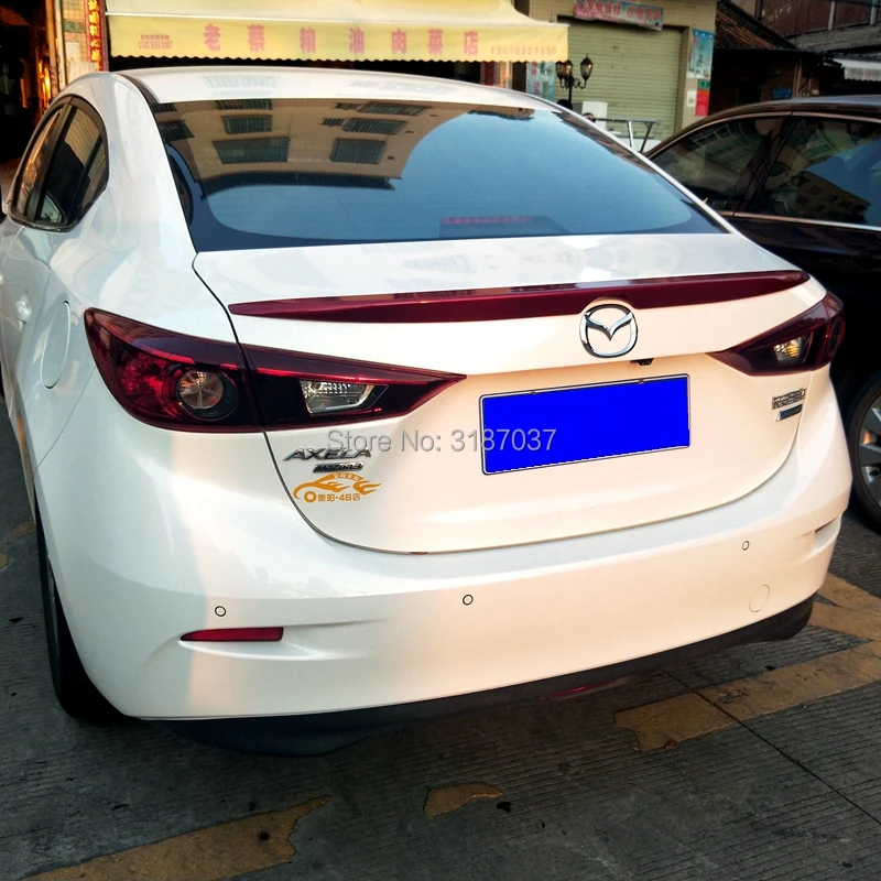 Для Mazda 3 Axela 2014 2015 2016 2017 Автомобильный задний Крыло ABS пластик спойлер на крыло