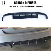 b style carbon fiber rear bumper diffuser for benz w212 facelift e200 e260 e300 with amg package e63 amg 2014 2015 2016