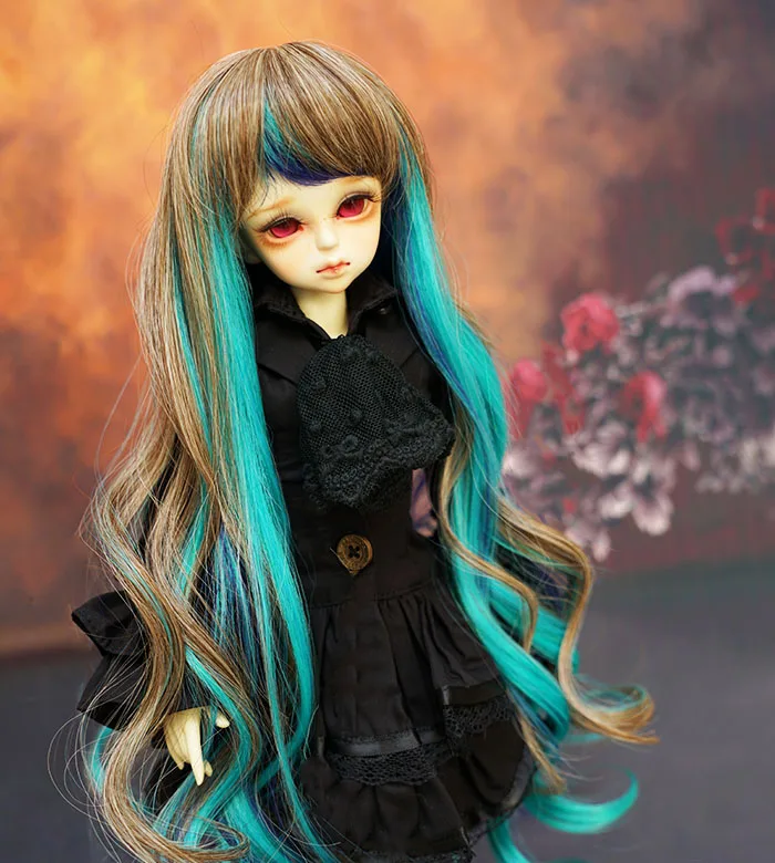 D01-P130 детская игрушка ручной работы 1/3 1/4 кукла аксессуары BJD/SD кукла парик Павлин Принцесса мечта длинные вьющиеся 1 шт