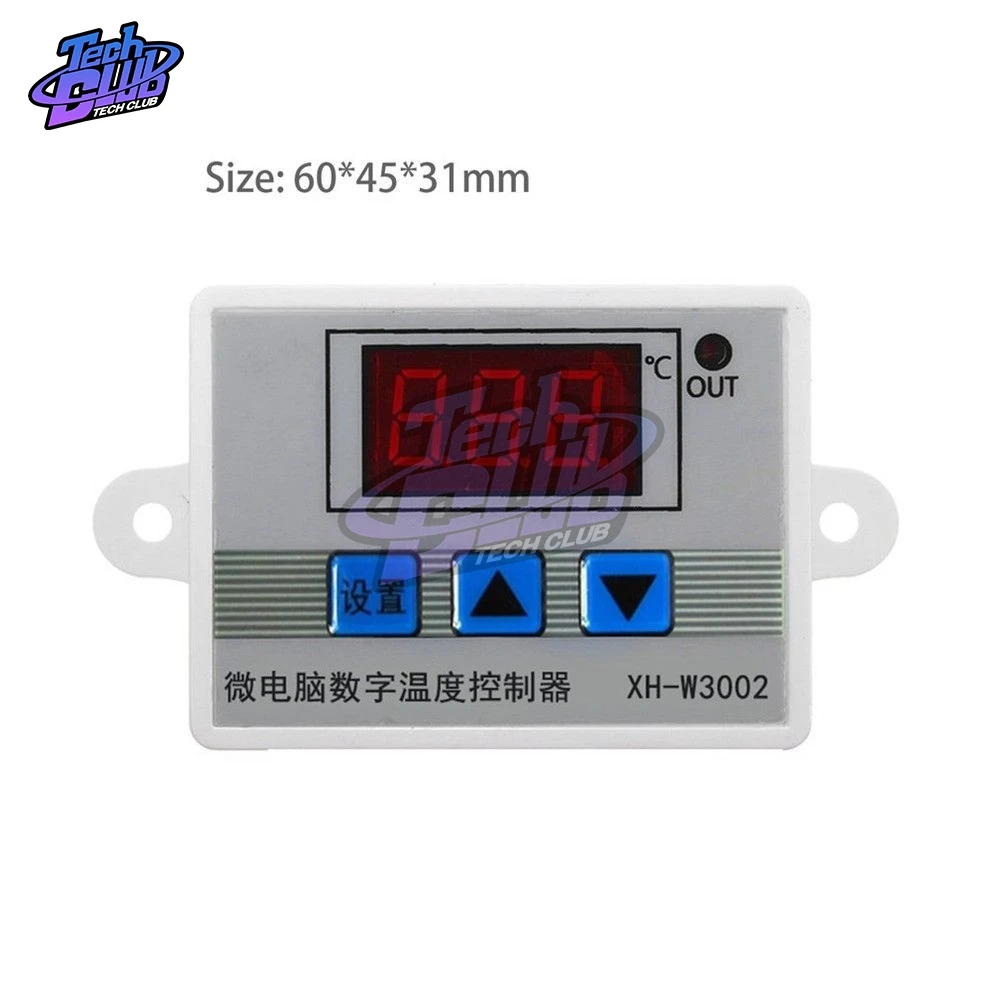 XH-W3002 W3002 AC 110V-220V DC 12V 24V Led Digital Thermoregulator Thermostat Temperature Controller Control Switch Meter | Инструменты