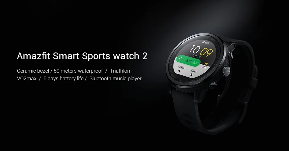 Xiaomi huam Amazfit Stratos 2, умные часы для плавания, глобальная версия, спортивные Смарт-часы xiaomi, gps, пульсометр, gps, 5 АТМ, водонепроницаемые