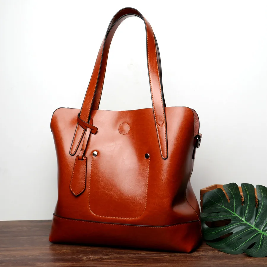 

100% Genuine leather Shoulder bags for ladies luxury handbags women bags designer Fashion Lock Large Soft totes Bolsas Feminina