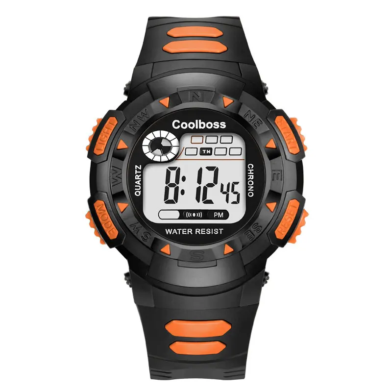 Светодиодные цифровые спортивные детские часы для студентов мальчиков и девочек