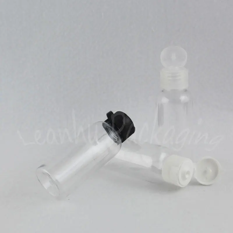 Прозрачная пластиковая бутылка 50 мл пустой косметический контейнер объемом